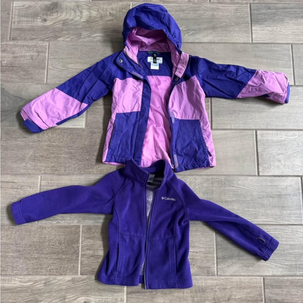 Columbia Kids' Purple and Pink Jacket Set